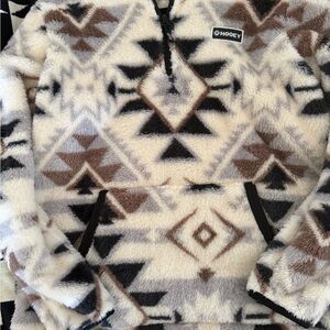 Hooey Fleece Pullover with Geometric Pattern